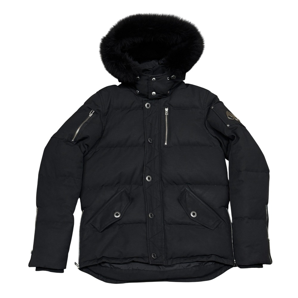 Size Medium - Moose Knuckles Men's Shearling Trim 3Q Jacket
